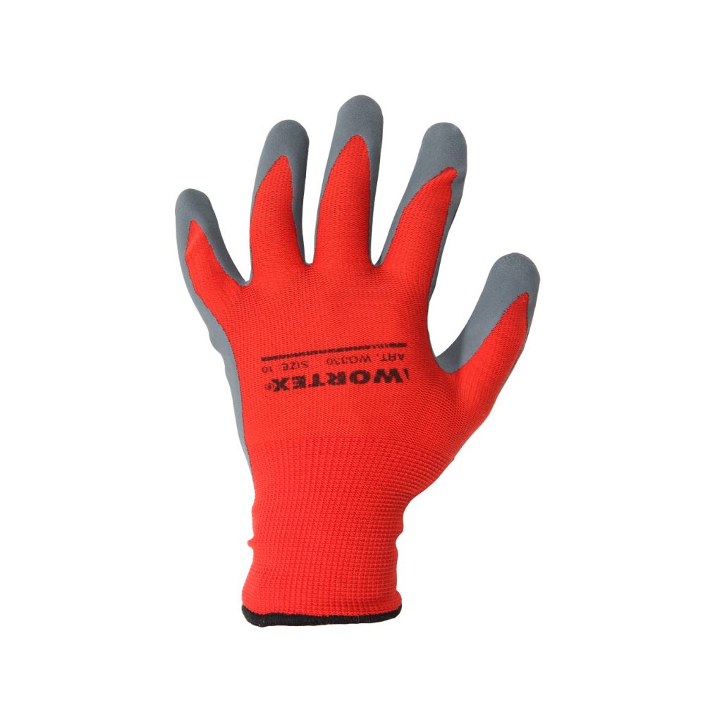 WORTEX WG330 Latex Coated Polyester Gloves - Becky Aktsiaselts