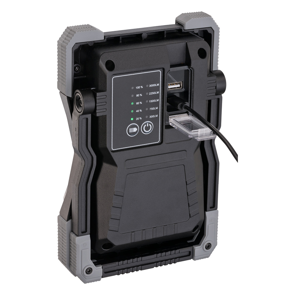 BRENNENSTUHL LED-lamp ja akupank laetav, 3000 lm