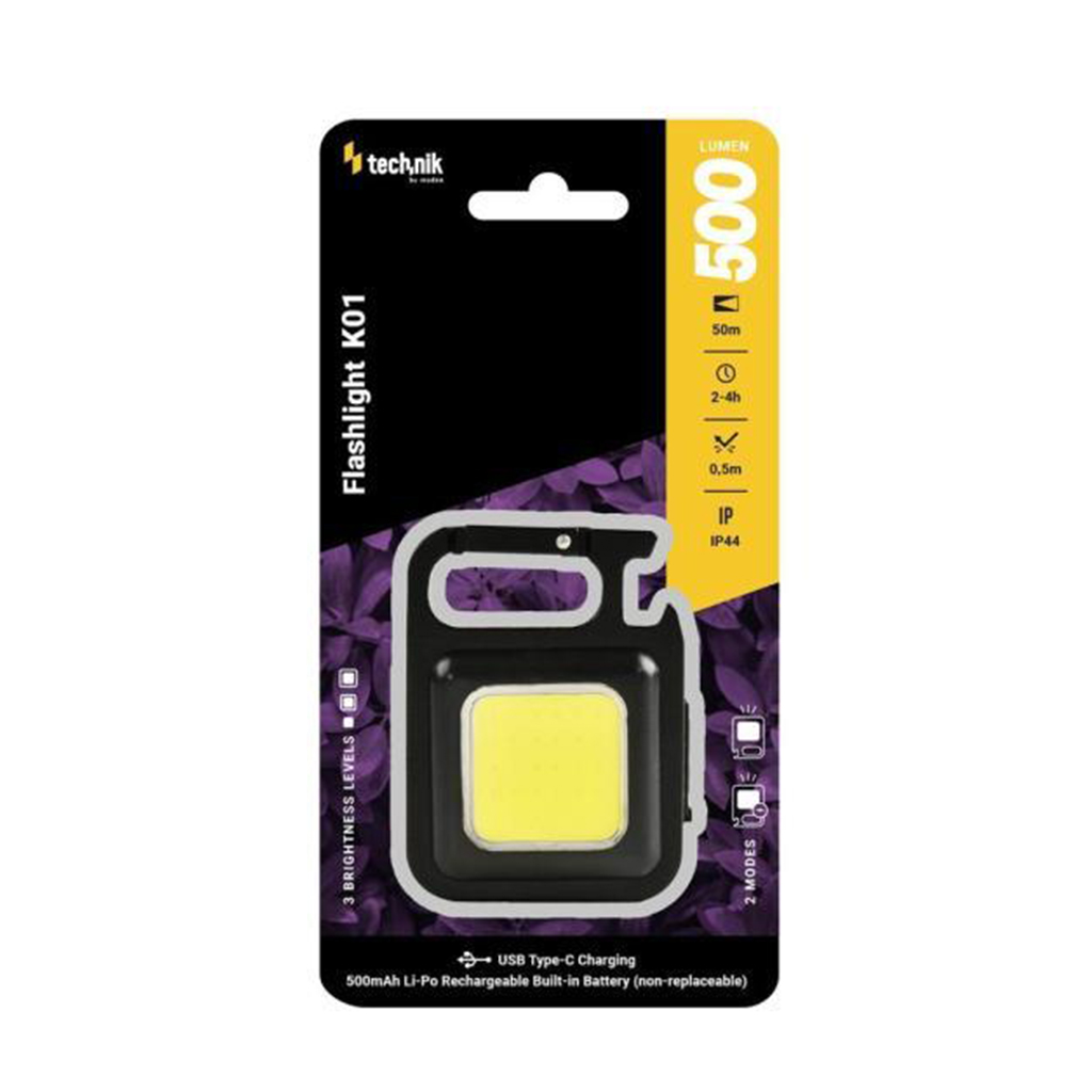TECHNIK K01 LED Pocket Lamp Rechargeable, 500 lm