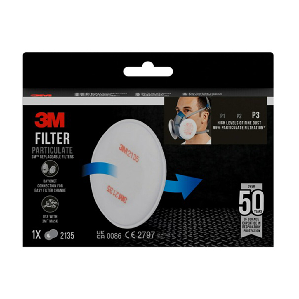 3M 2135 tolmufilter blisterpakendis P3